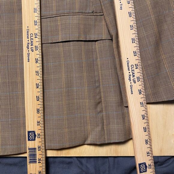 Luciano Carreli Plaid Super 150’s Wool Sport Coat Blazer 50L - Picture 4 of 15